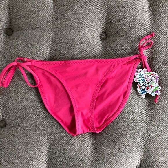 Becca Rebecca Virtue Pink Punch Bikini Bottom NWT - Picture 1 of 6